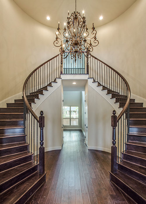 Luxury home staircase